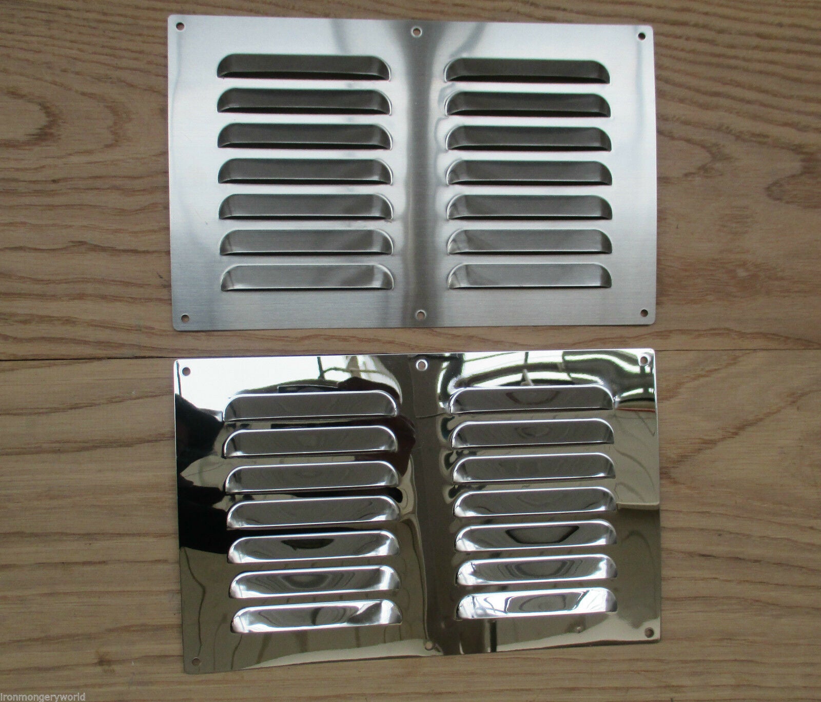 9inch x 6inch Steel Air Vent Polished Chrome.