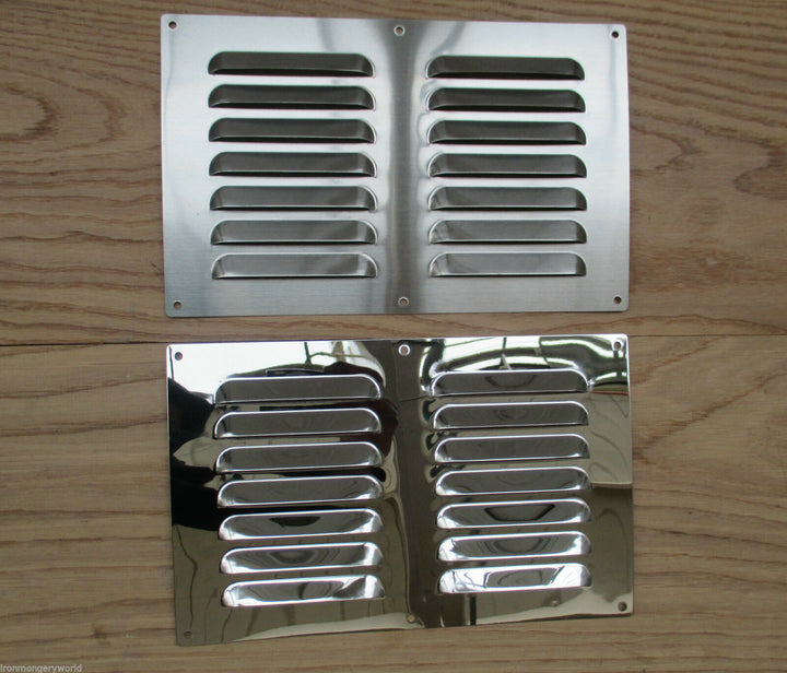 9inch x 6inch Steel Air Vent Polished Chrome.