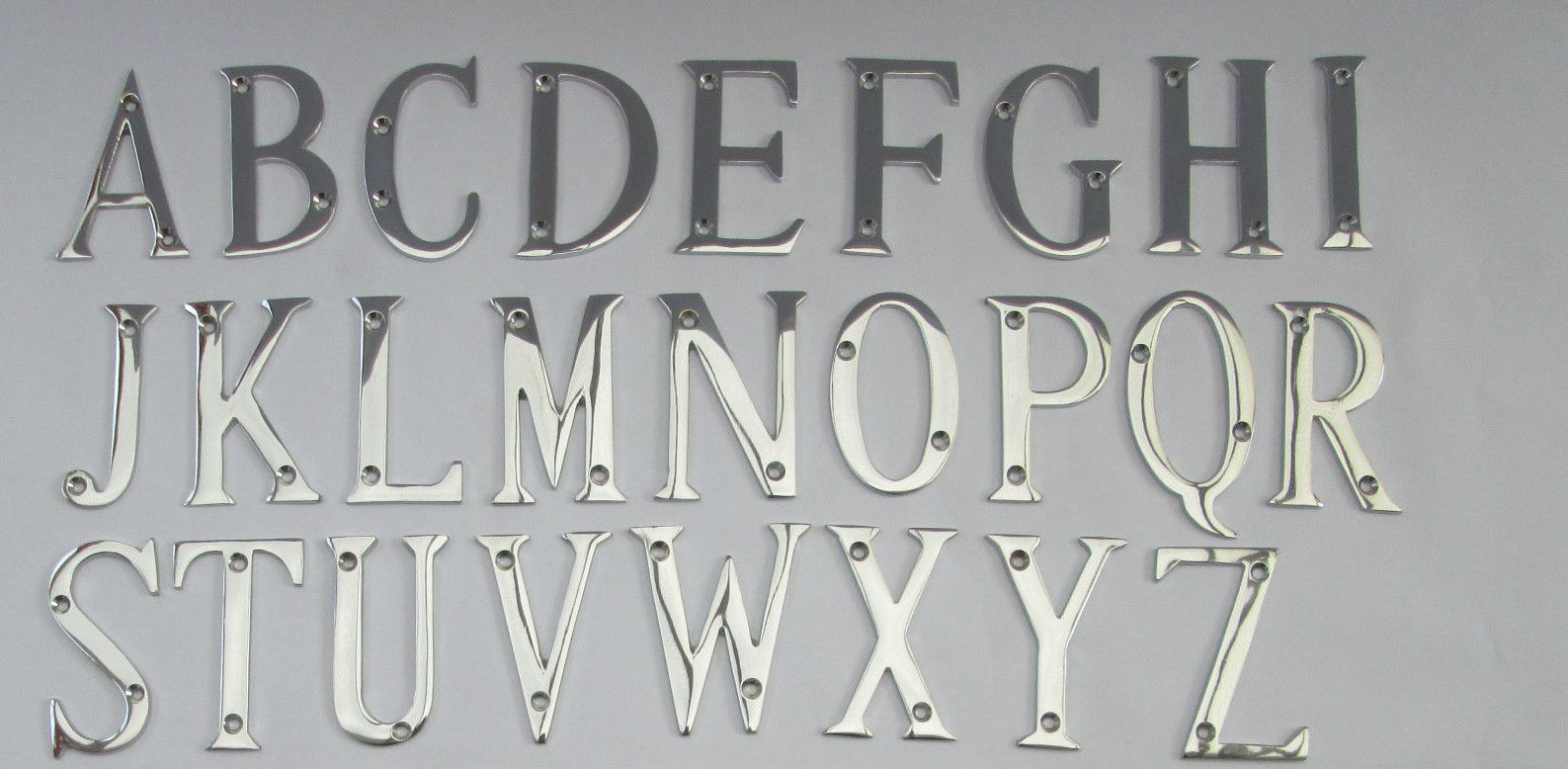 3inch Polished Chrome Letter X.