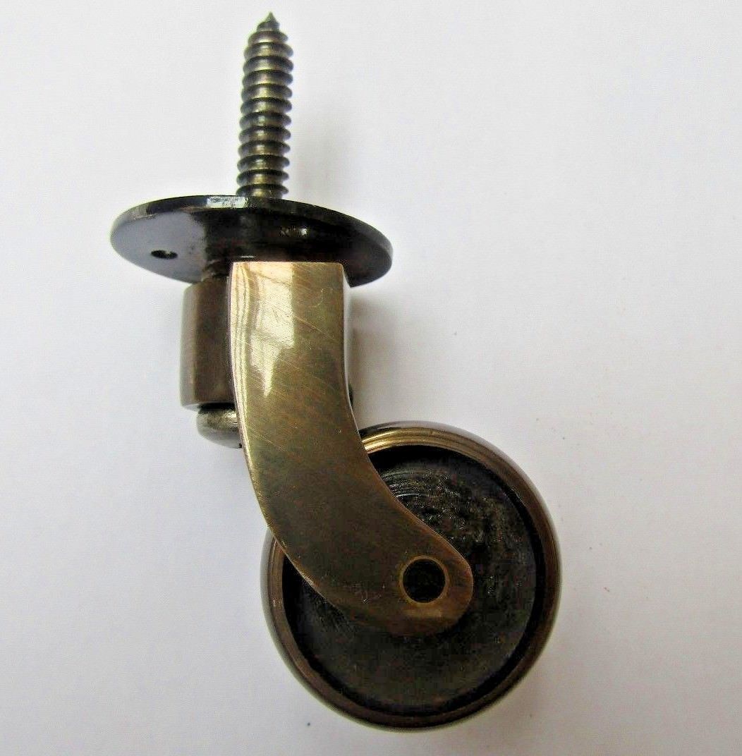 Furniture Swivel Wheel Antique Brass Screw in Castor.