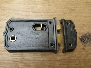 Cast Iron Large Antique Iron Rim Latch.