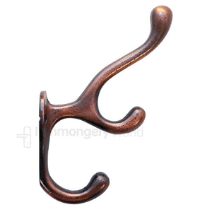 Antler Coat Hook Antique Copper.