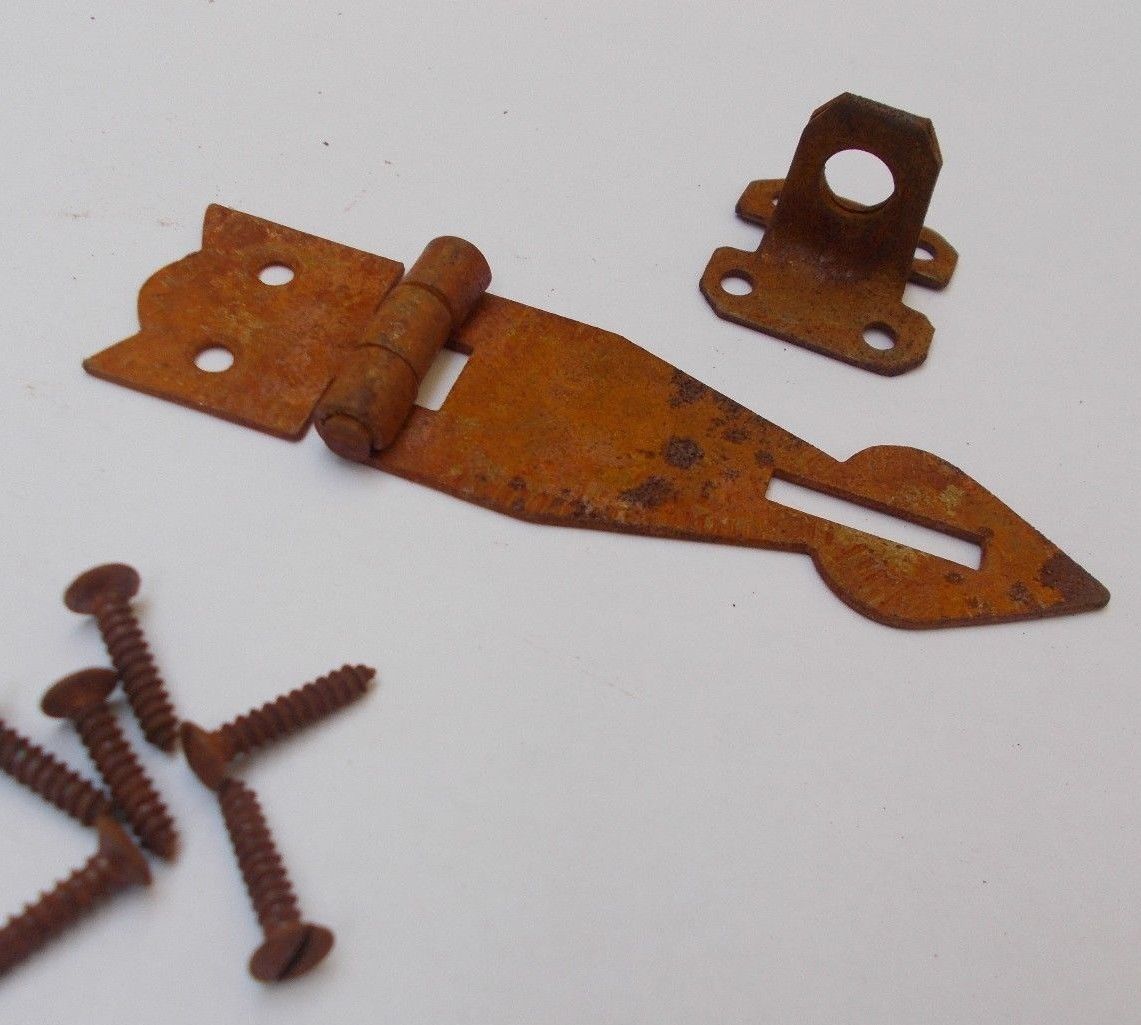 Hasp And Staple Arrow Head Rust.