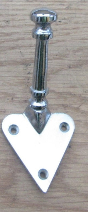 Arts & Crafts Chrome Coat Hook.