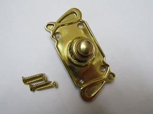 Art Nouveau Bell Push Polished Brass.