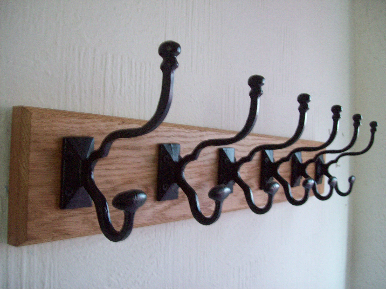 Black Antique Malvern Coat Hook Rail.