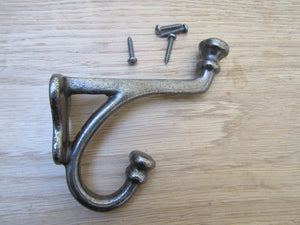 Pack Of 5 Balmoral Coat Hooks Antique Iron.