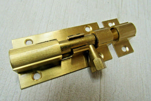 Polished Brass Barrel Door Bolt 3inch.