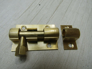 Polished Brass Barrel Door Bolt 1.5inch.