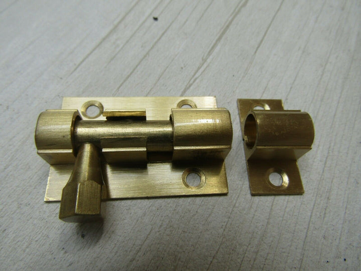 Polished Brass Barrel Door Bolt 2inch.