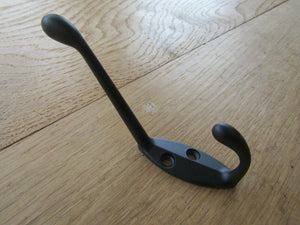 Basic Hat and Coat Hook Matt Black.