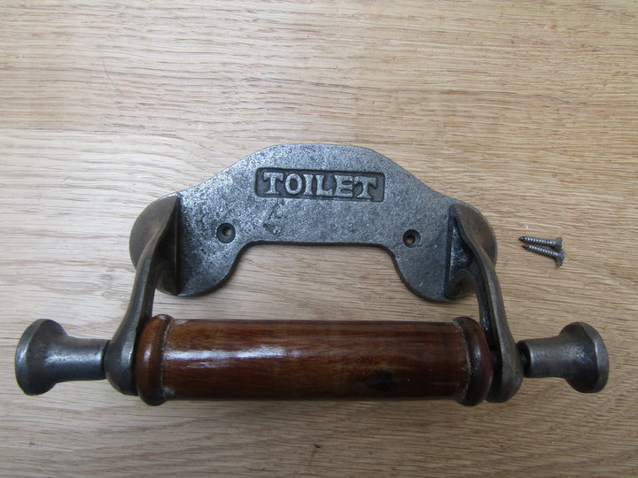 Toilet Embossed Toilet Roll Holder Antique Iron.