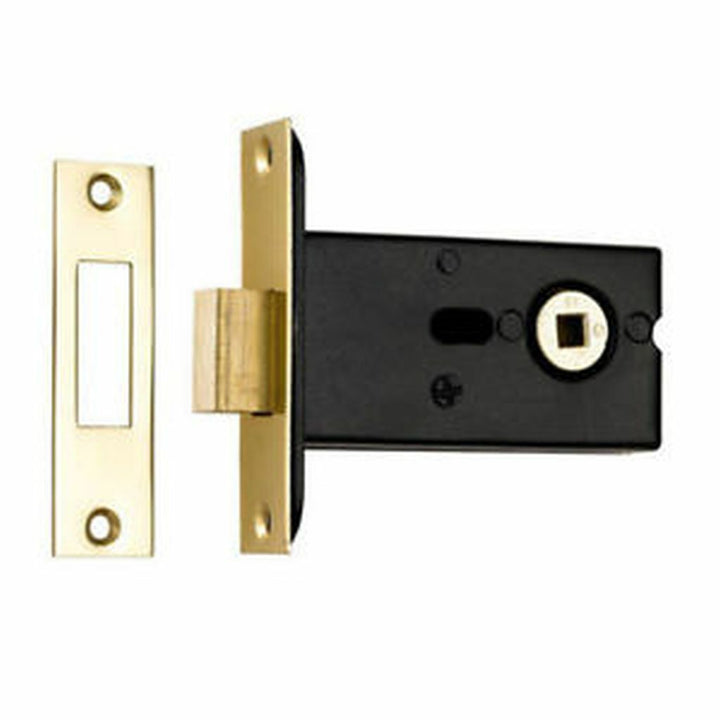 Bathroom Door Dead Bolt Brass.
