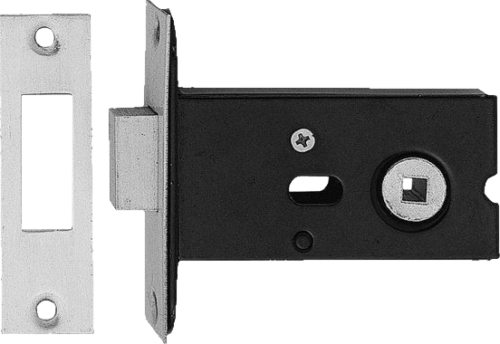 Bathroom Door Dead Bolt Satin.