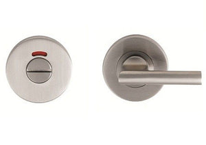 Bathroom Thumb Turn Door lock Satin Steel- Disabled.