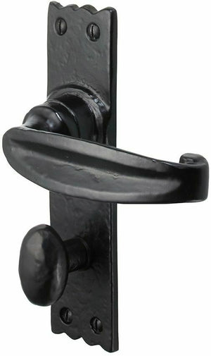 Pair Of Tewkesbury Bathroom Handles Black Antique.
