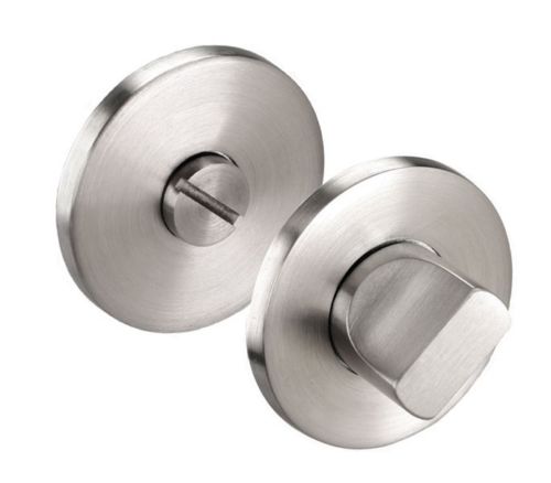 Bathroom Thumb Turn Door lock Satin Steel.