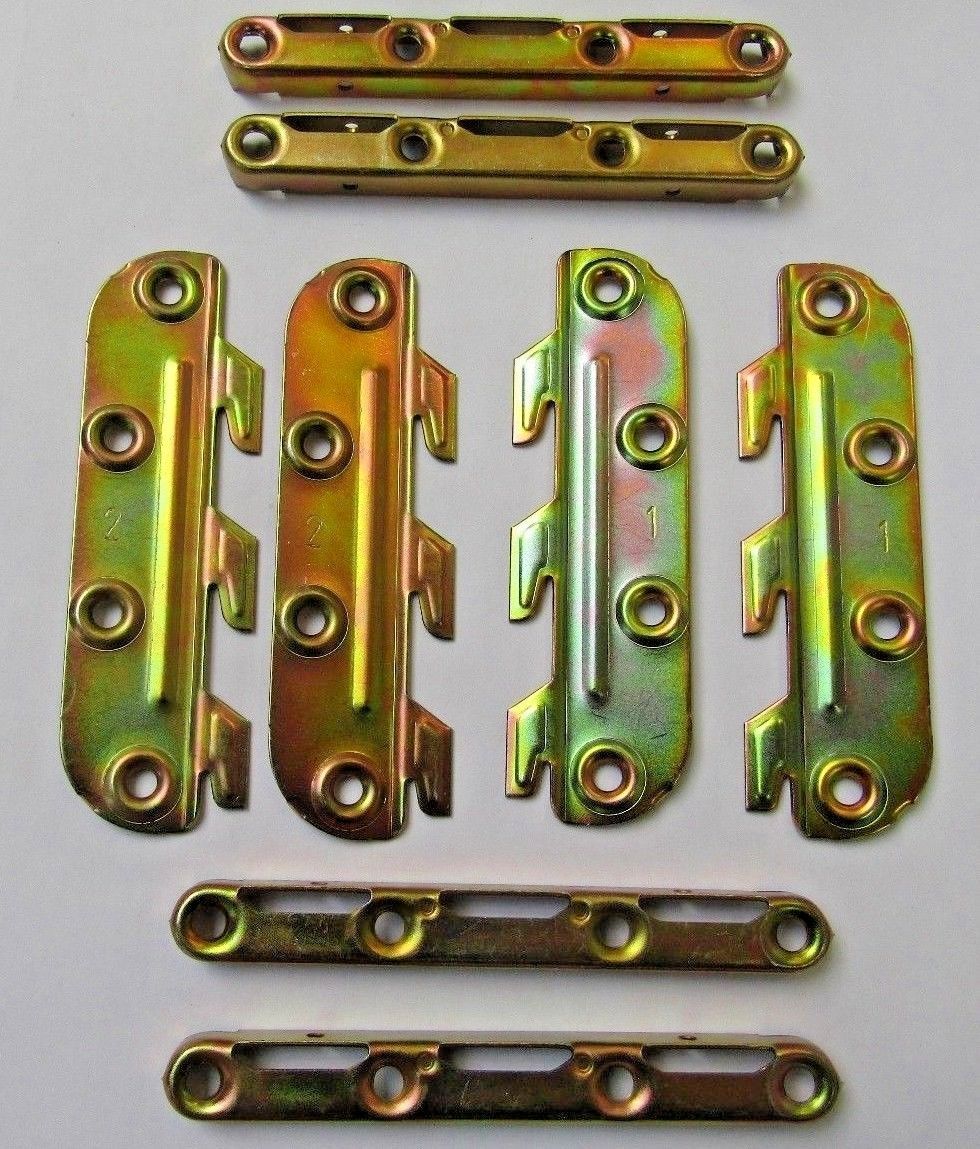 Set Of Knock Down Bed Fittings 130mm.