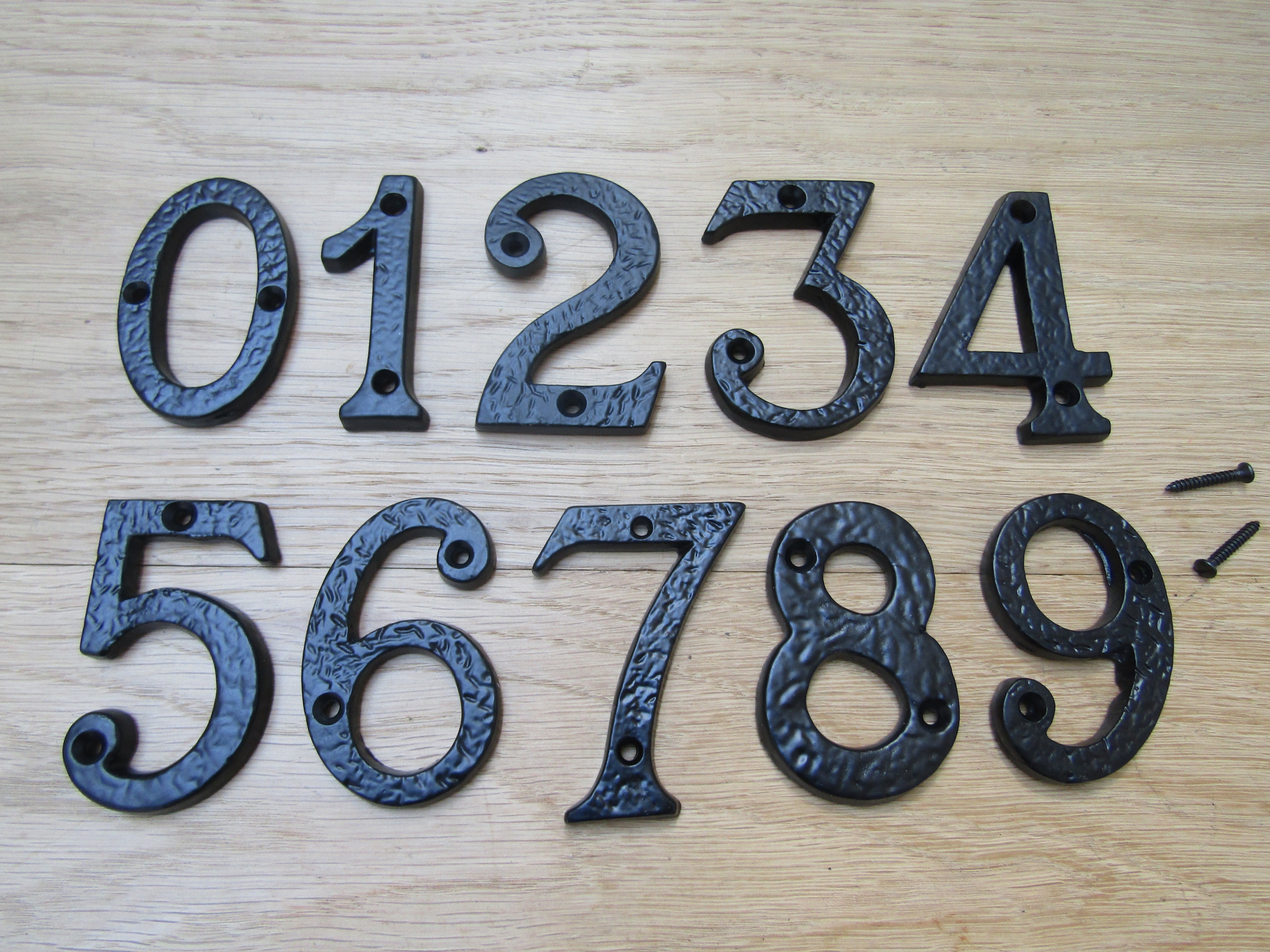 3inch Black Antique Number 6.