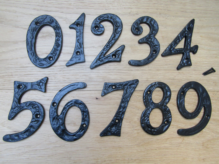 4inch Black Antique Number 0.