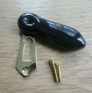 Black Ceramic Escutcheon.