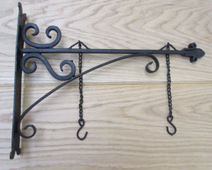 16inch Black Wax Garden Sign Hanging Bracket.