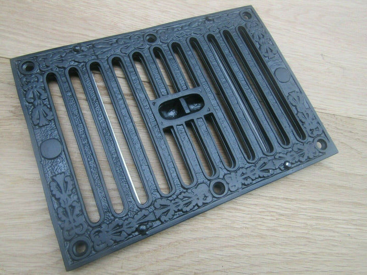 9inch x 6inch Large Black Ornate Vintage Sliding Vent.