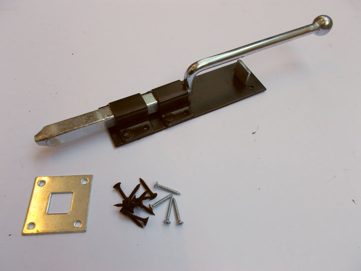 18inch Garage Gate Monkey Tail Bolt Black.