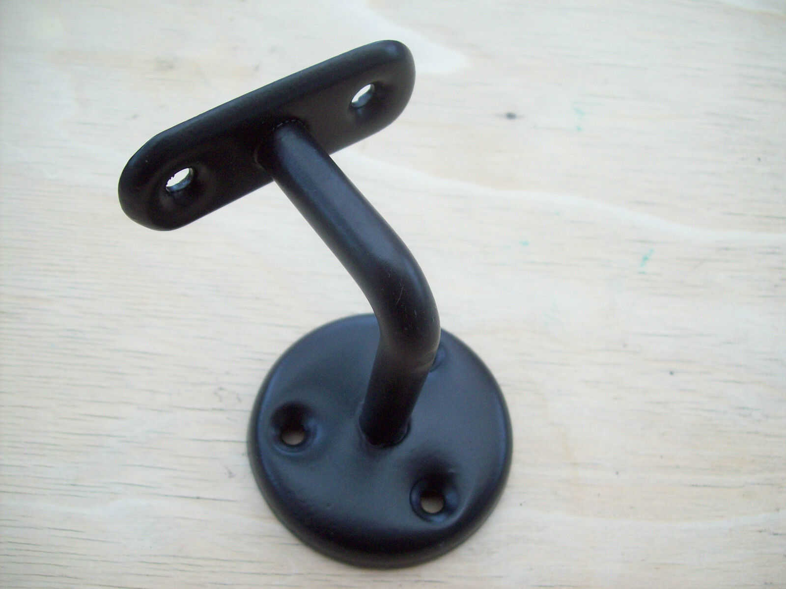 Black Steel handrail bracket.