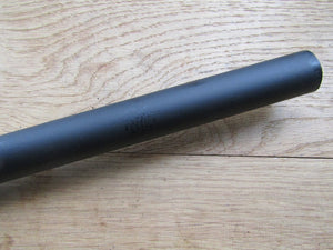 Matte Black Retro Wardrobe Rail 25mm X 1219mm.