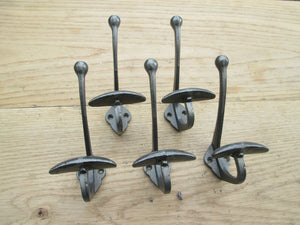 Pack Of 5 Large Bowler Coat Hooks.