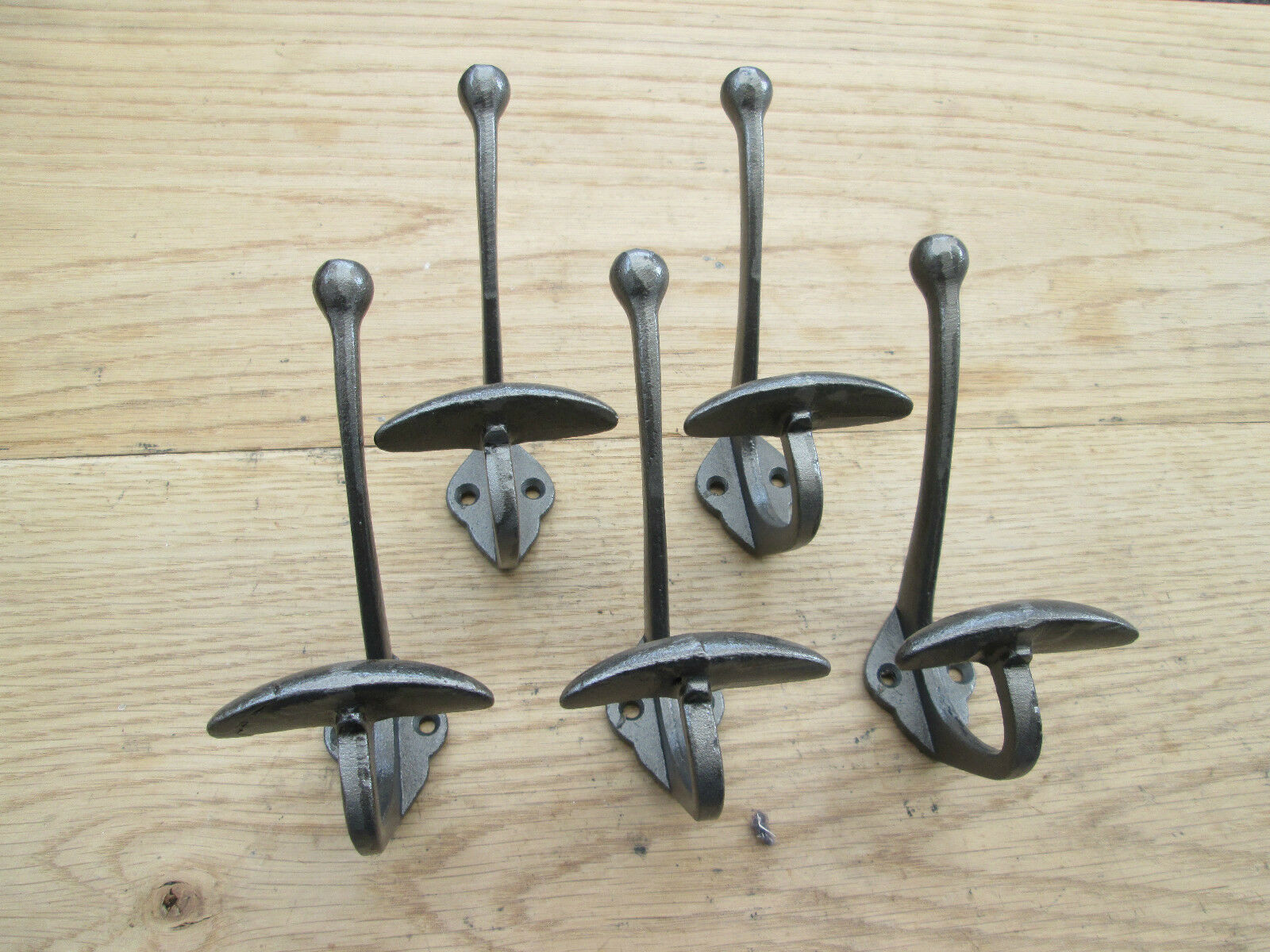 Pack Of 5 Large Bowler Coat Hooks.