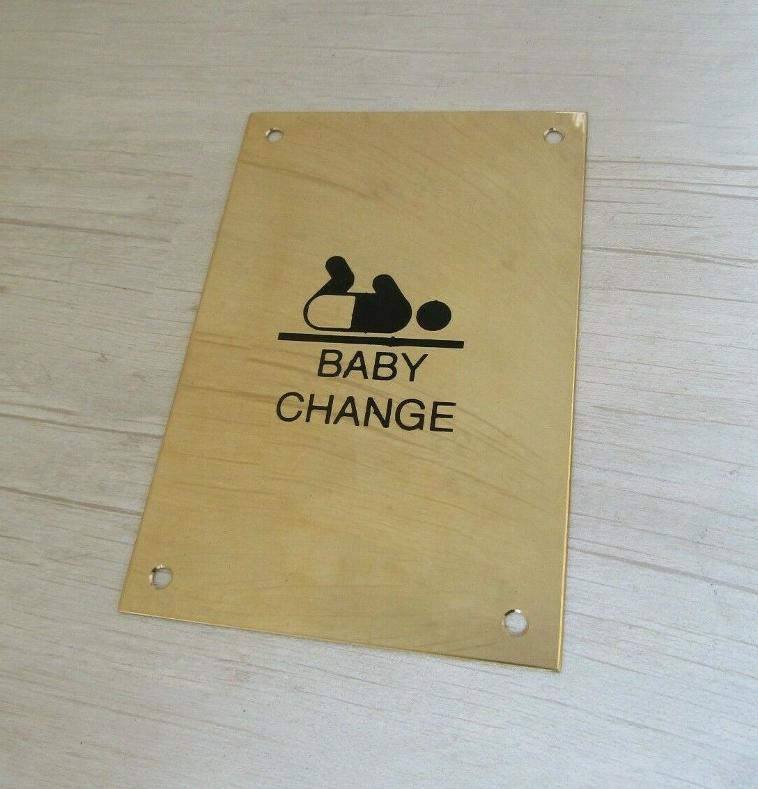 6inch Baby Change Door Sign.