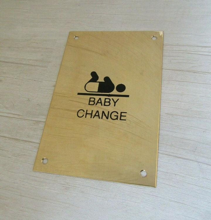 6inch Baby Change Door Sign.