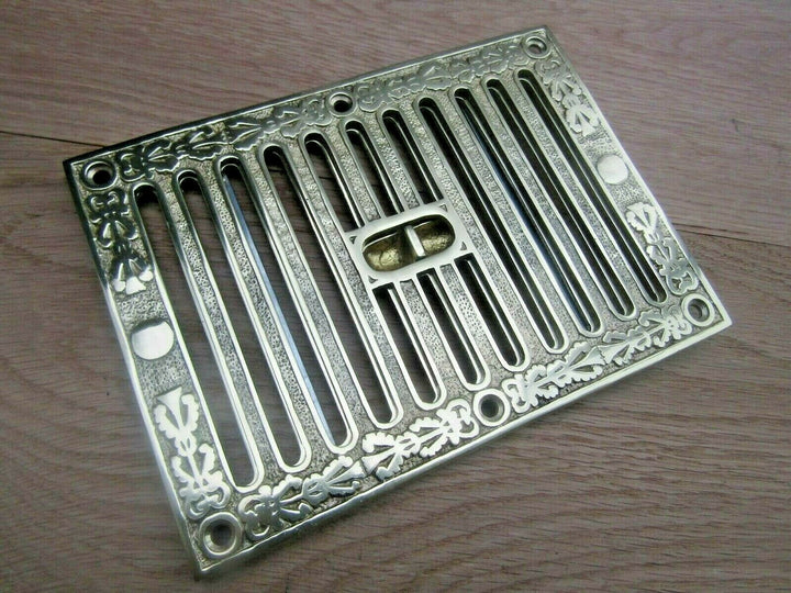 9inch x 6inch Large Brass Ornate Vintage Sliding Vent.