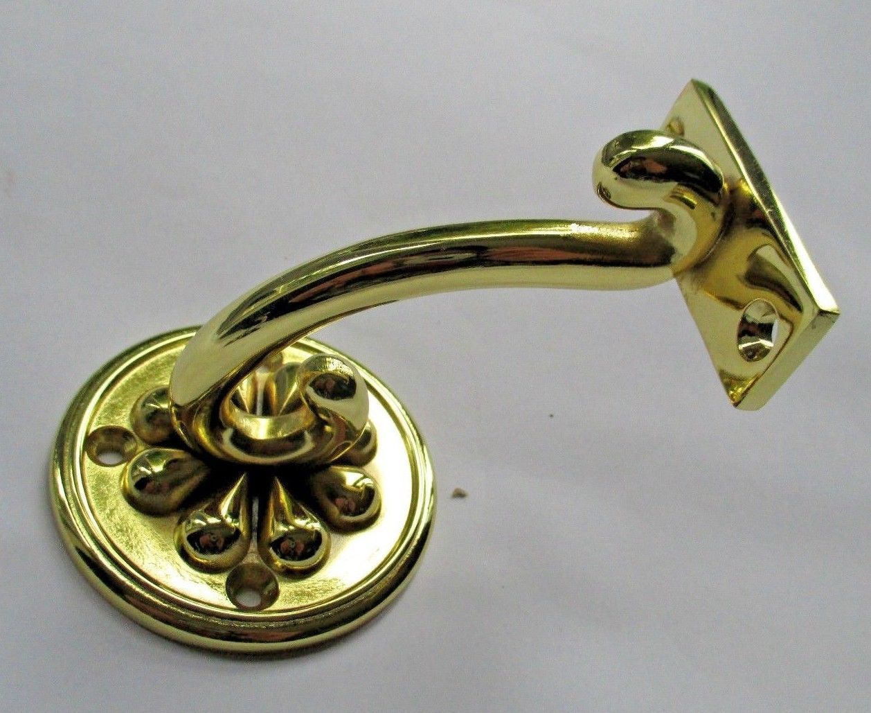 Steel decorative fancy handrail bracket Brass Plated.