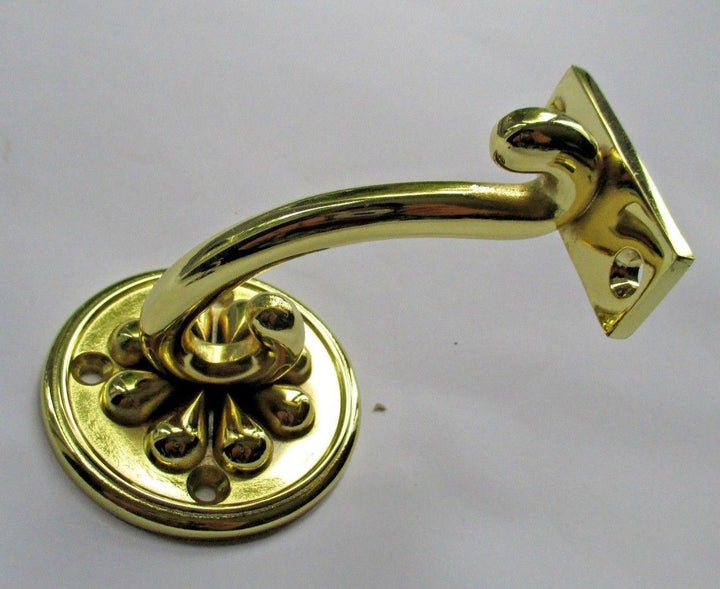 Steel decorative fancy handrail bracket Brass Plated.