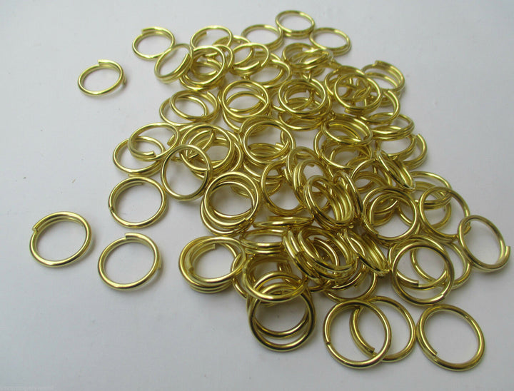 Pack Of 100 Brass Split Rings.