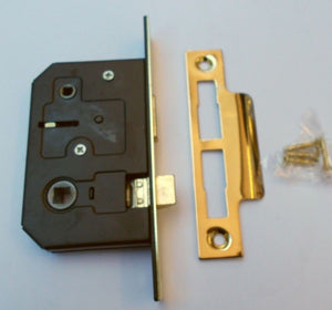 Bathroom Sashlock 2.5inch Brass.