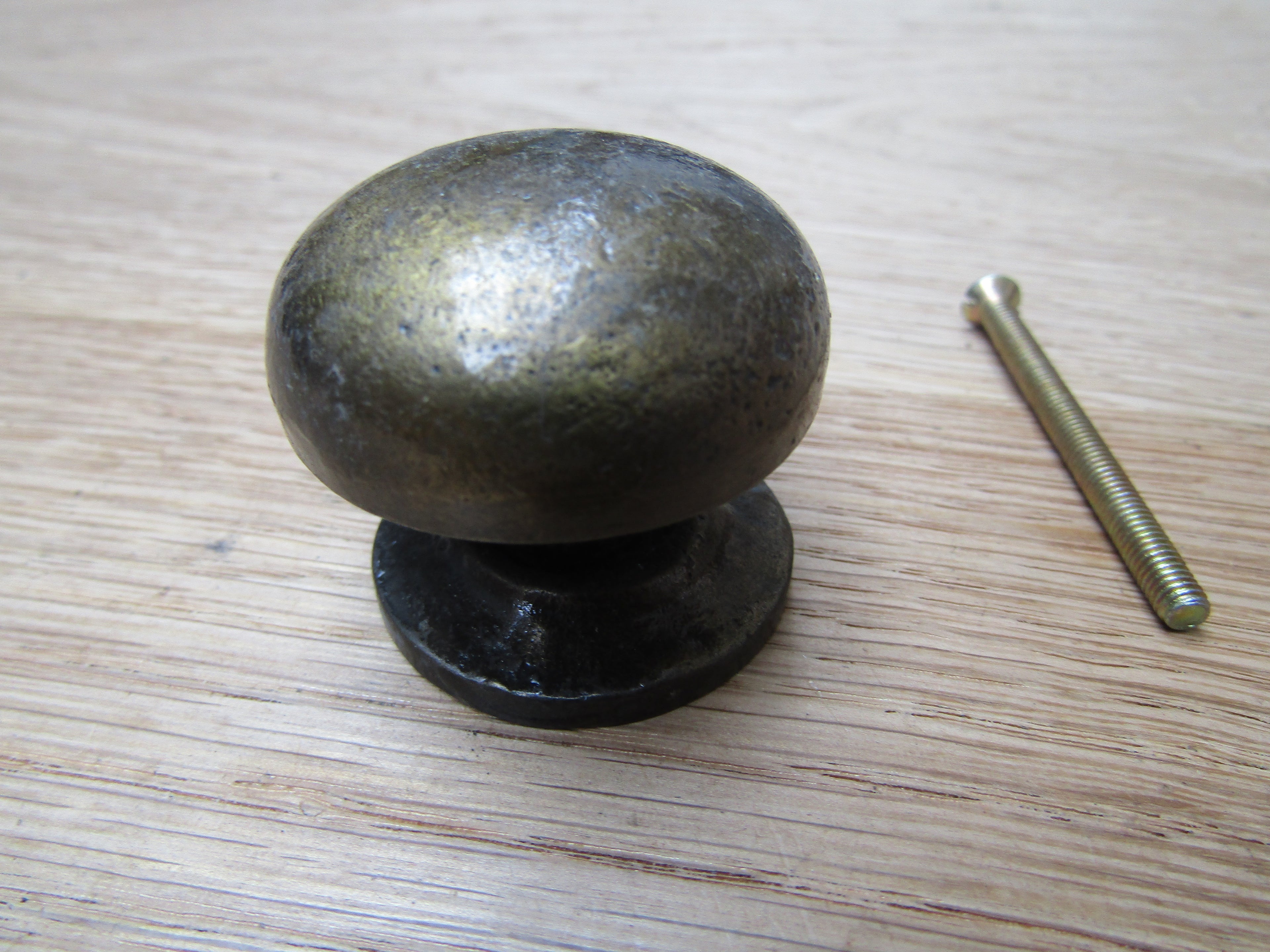 Burlington Mushroom Cabinet Knob Antique Brass 40mm.