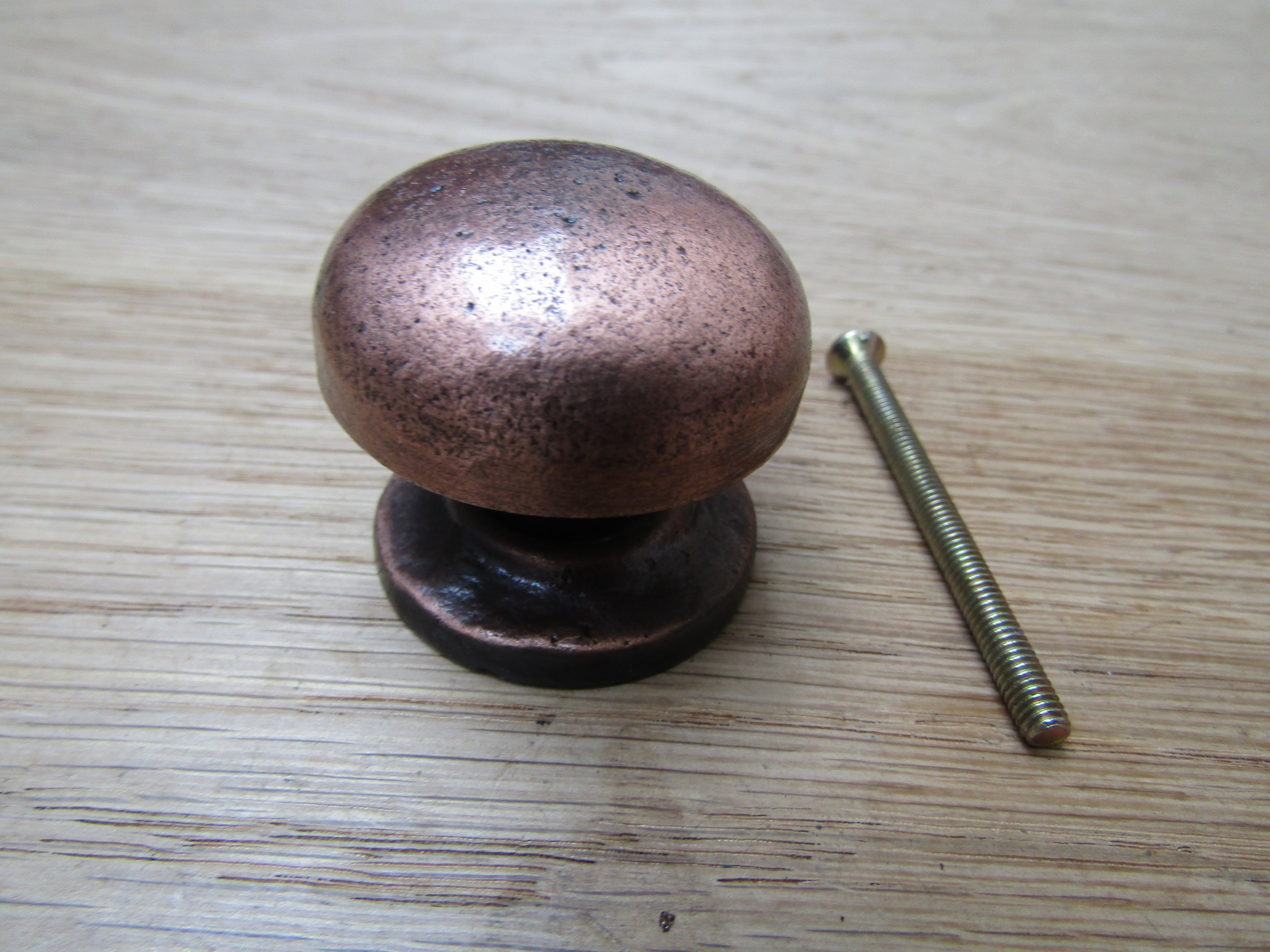 Burlington Mushroom Cabinet Knob Antique Copper 40mm.