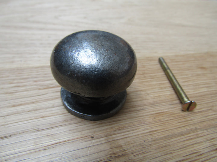 Burlington Mushroom Cabinet Knob Antique Iron 40mm.