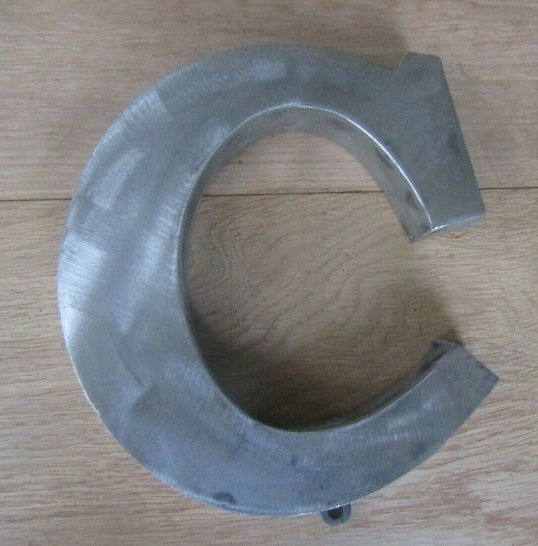 8inch Large Rustic Steel Letter C.