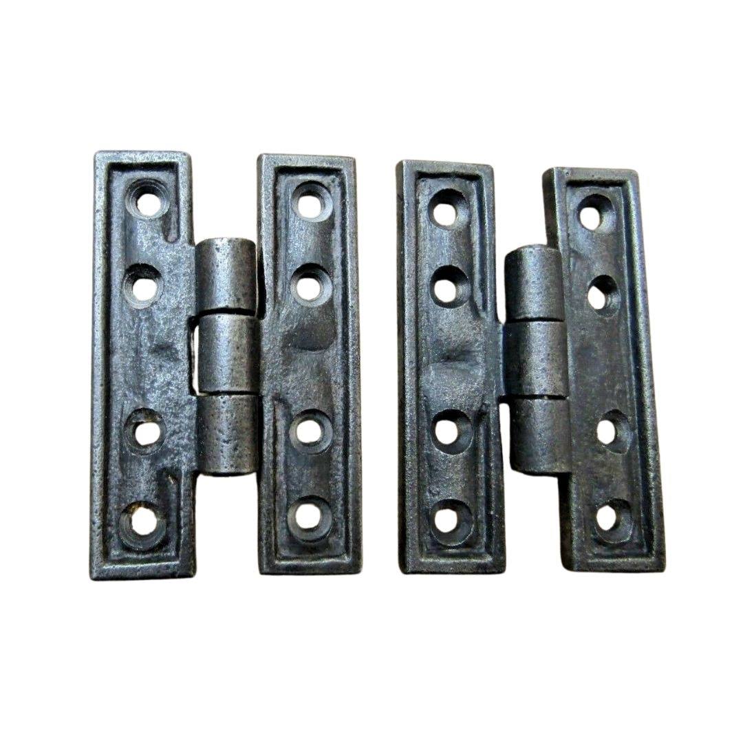 Pair of Cast Iron Cabinet H Hinge 70mm.