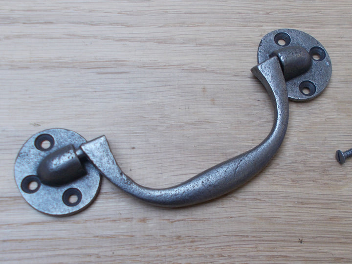 3 Part Chest Lifting Handle Antique Iron.