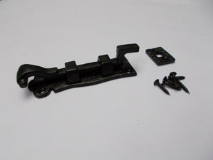 8inch Necked Scroll Door Bolt Black Antique.