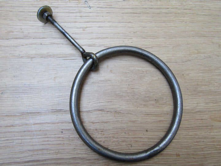 Ring Pull bed shackle Antique Iron Large.