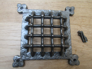 6inch Gothic Medieval Grille Cover Antique Iron.