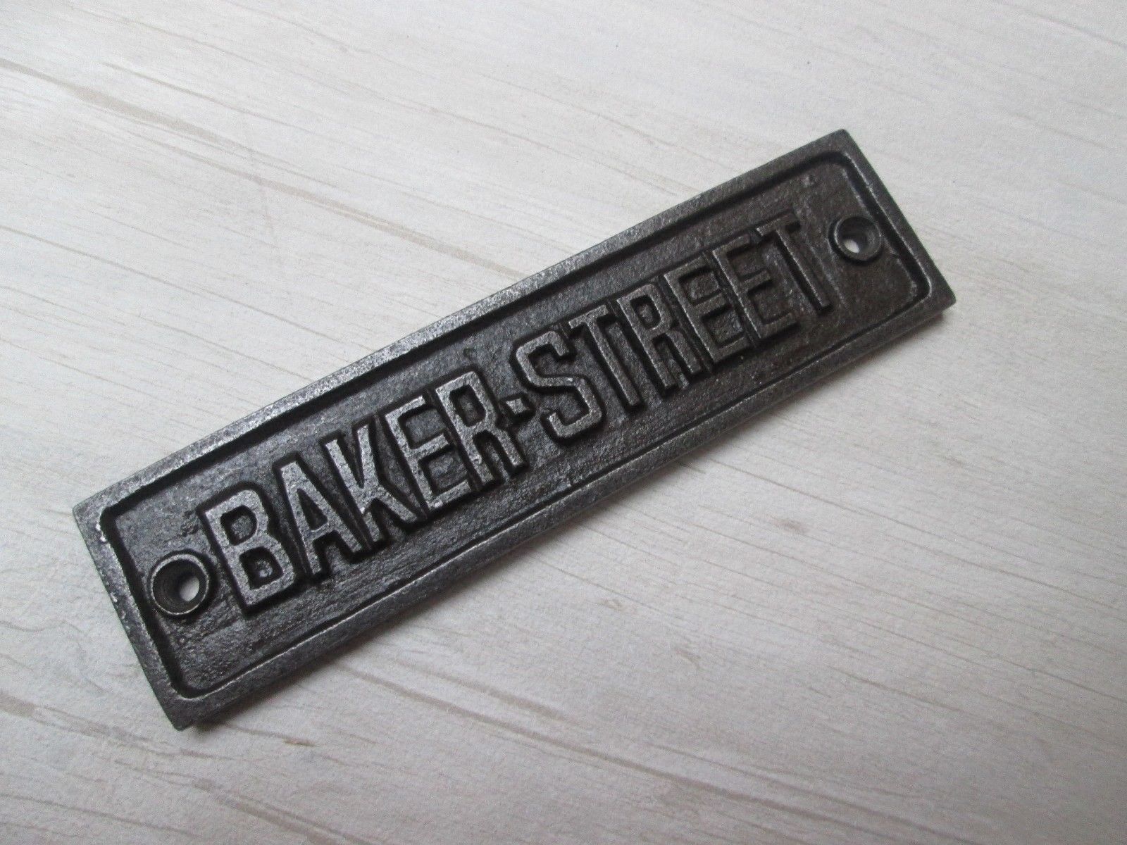 Cast Iron Baker Street Plaque.