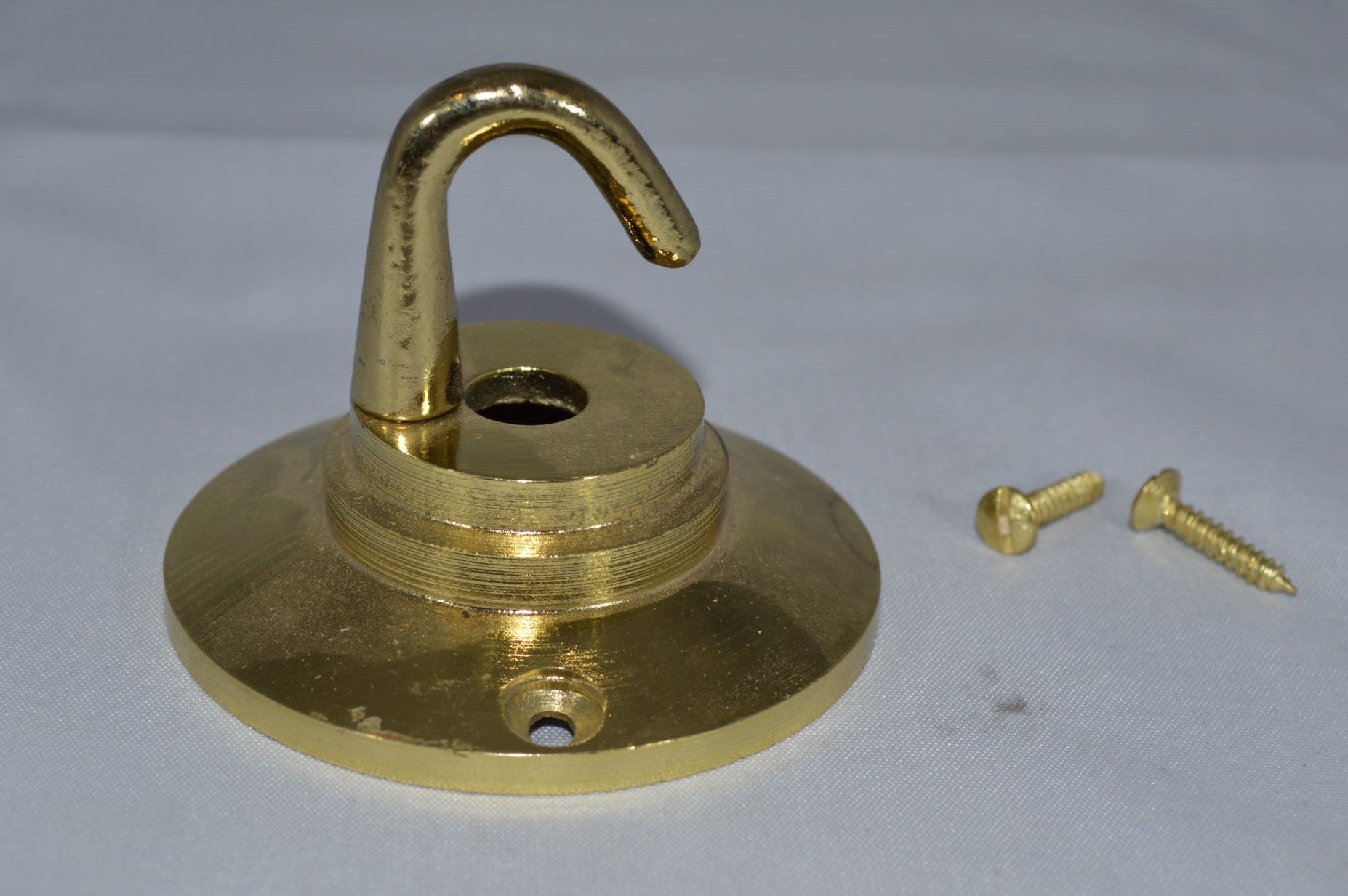 Ceiling Rose with Hook Polished Brass.